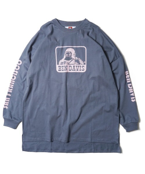 BEN DAVIS（ベンデイビス）の「《BEN DAVIS》ladies LONG SLEEVE（Tシャツ/カットソー・レディース・グリーン/チャコールグレー/ホワイト・LARGE/MEDIUM）」の6枚目の写真