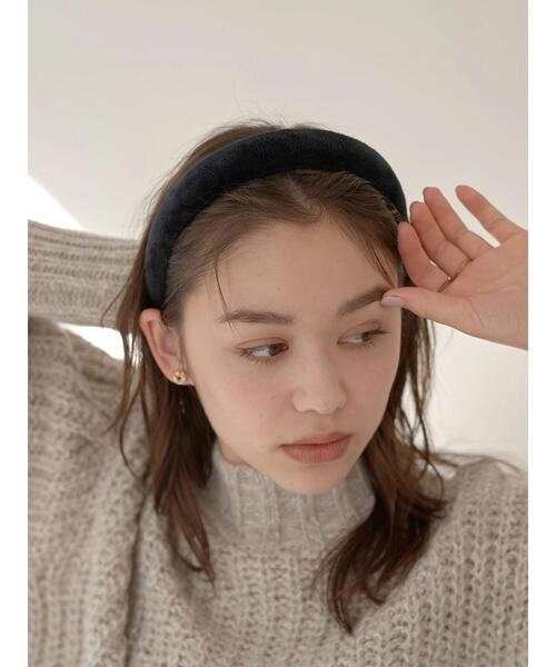 earth music&ecology(アースミュージックアンドエコロジー)の「べロアボリュームカチューシャ *(カチューシャ・レディース・ブラック/ブラウン・FREE)」の3枚目の写真