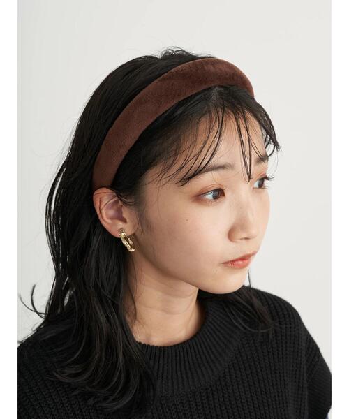 earth music&ecology(アースミュージックアンドエコロジー)の「べロアボリュームカチューシャ *(カチューシャ・レディース・ブラック/ブラウン・FREE)」の5枚目の写真