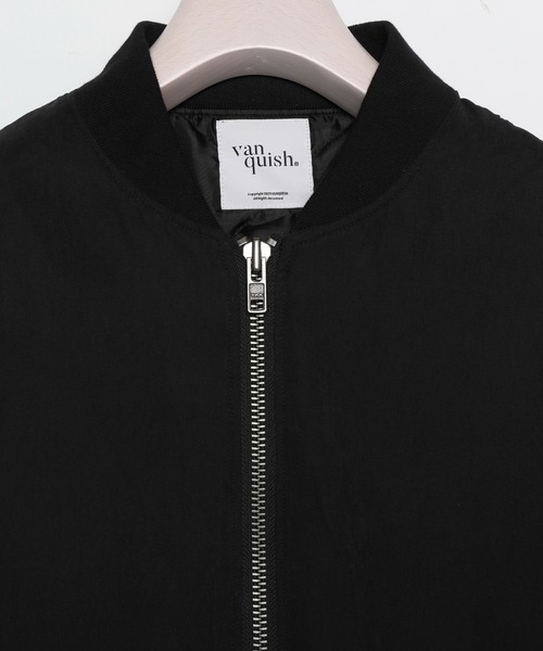 VANQUISH(ヴァンキッシュ)の「ヴィンテージスタイル MA-1 *(MA-1・メンズ・ブラック/カーキ・M/L)」の7枚目の写真