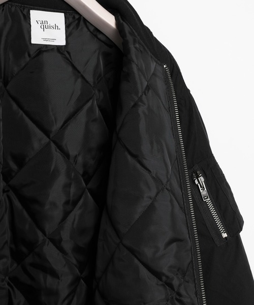 VANQUISH(ヴァンキッシュ)の「ヴィンテージスタイル MA-1 *(MA-1・メンズ・ブラック/カーキ・M/L)」の10枚目の写真