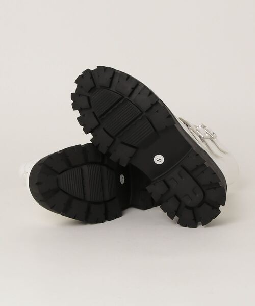 LOVEHUNTER（ラブハンター）の「LOVEHUNTER / トラックソールベルトブーツ (1563)　コンバットブーツ（ブーツ・レディース・ホワイト/ブラック・LL/S/M/L）」の5枚目の写真