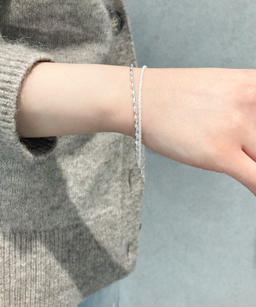 yu-ka（ユーカ）の「YU-KA : レイヤーチェーンブレスレット（シルバー925）（ブレスレット・レディース・シルバー/シルバー系その他・ONE SIZE）」の16枚目の写真
