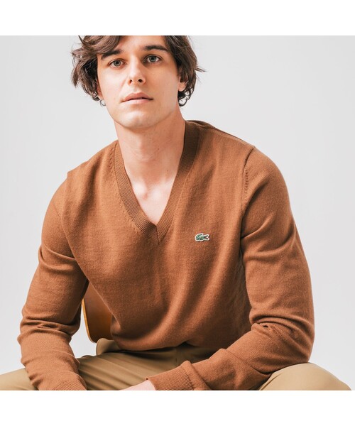 LACOSTE（ラコステ）の「Karl Karl(R)Vネックニットセーター（ニット/セーター・メンズ・ブラック/グレー/ネイビー/ライトブラウン・4/2/5/3）」の17枚目の写真