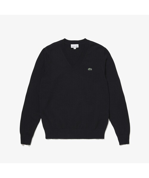 LACOSTE（ラコステ）の「Karl Karl(R)Vネックニットセーター（ニット/セーター・メンズ・ブラック/グレー/ネイビー/ライトブラウン・4/2/5/3）」の14枚目の写真