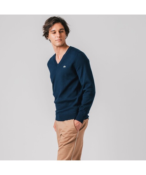 LACOSTE（ラコステ）の「Karl Karl(R)Vネックニットセーター（ニット/セーター・メンズ・ブラック/グレー/ネイビー/ライトブラウン・4/2/5/3）」の21枚目の写真