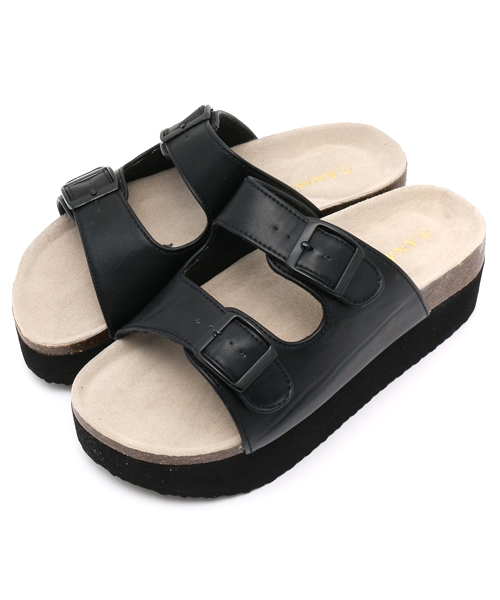 WEGO(ウィゴー)の「WEGO/厚底ベルトサンダル(サンダル・レディース・その他1/ホワイト/ブラック/シルバー・MEDIUM/LARGE)」の15枚目の写真