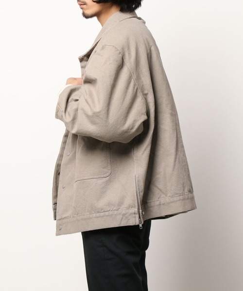 DANKE SCHON（ダンケシェーン）の「DankeSchon/ダンケシェーン/ダックカバーオールジャケット（カバーオール・メンズ・ホワイト/ブラック/カーキ・FREE）」の5枚目の写真