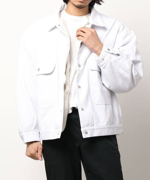 DANKE SCHON（ダンケシェーン）の「DankeSchon/ダンケシェーン/ダックカバーオールジャケット（カバーオール・メンズ・ホワイト/ブラック/カーキ・FREE）」の7枚目の写真