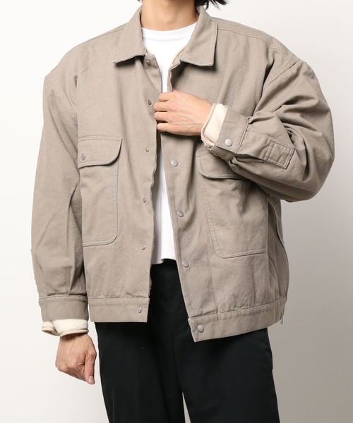 DANKE SCHON（ダンケシェーン）の「DankeSchon/ダンケシェーン/ダックカバーオールジャケット（カバーオール・メンズ・ホワイト/ブラック/カーキ・FREE）」の13枚目の写真