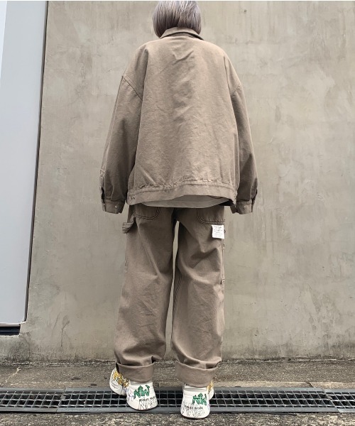 DANKE SCHON（ダンケシェーン）の「DankeSchon/ダンケシェーン/ダックカバーオールジャケット（カバーオール・メンズ・ホワイト/ブラック/カーキ・FREE）」の15枚目の写真