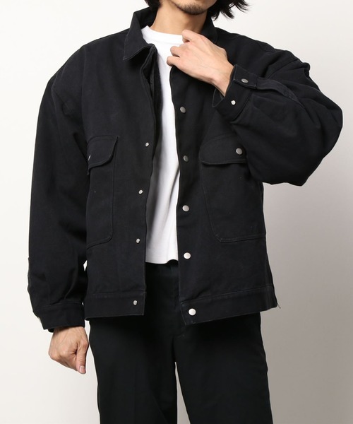 DANKE SCHON（ダンケシェーン）の「DankeSchon/ダンケシェーン/ダックカバーオールジャケット（カバーオール・メンズ・ホワイト/ブラック/カーキ・FREE）」の11枚目の写真