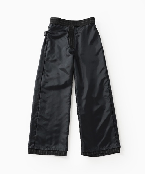 SLOBE IENA（スローブイエナ）の「ウールフラノストレートパンツ【手洗い可能/ウエストゴム】◆（その他パンツ・レディース・ブラック系その他/グレー系その他・36/38）」の5枚目の写真