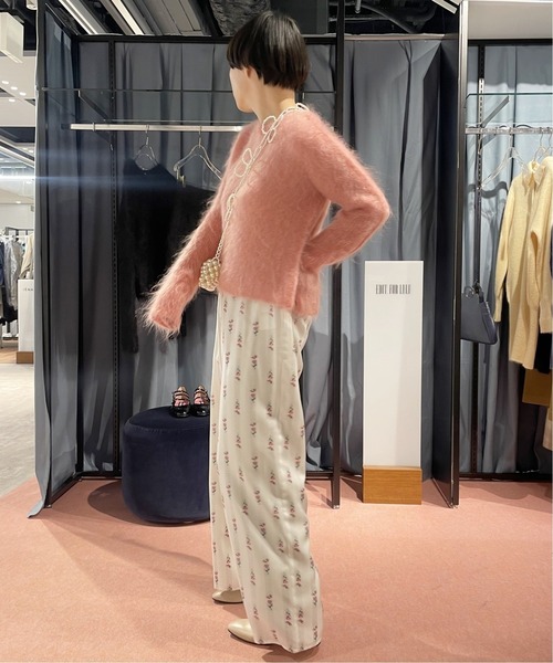 未使用タグ付✳︎エディットフォールル モヘヤMIX ファープルオーバー ブラウン EDIT. FOR LULU（エディットフォールル）の「モヘヤMIX ファープル