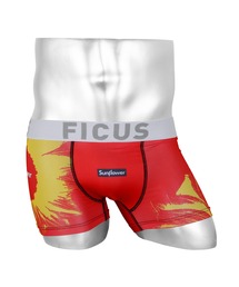 FICUS（フィークス）の「FICUS/フィークス ボクサーパンツ 下着 アンダーウェア 誕生花 ガーベラ ダリア 向日葵 百合 蓮 桜 アネモネ スイートピー バラ 椿 ポインセチア（ボクサーパンツ）」