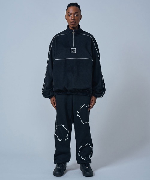 OY（オーワイ）の「『OY/オーワイ』ZIPPER POLA FLEECE MTM/ジッパーポーラ フリース アノラック 長袖 スウェットシャツ（スウェット・メンズ・ホワイト/ブラック・FREE）」の3枚目の写真