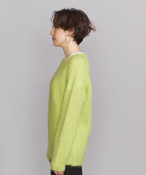 JOHN TULLOCH（ジョンタロック）の「＜JOHN TULLOCH＞モヘヤ クルーネックニットプルオーバー（ニット/セーター・レディース・ダークグリーン/レッド/ライム・FREE）」の7枚目の写真
