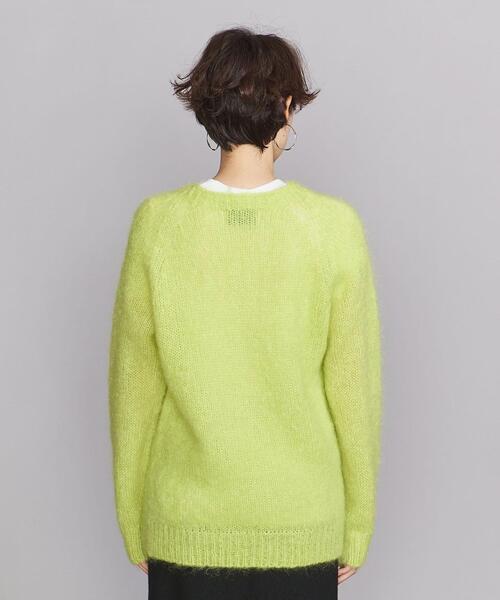 JOHN TULLOCH（ジョンタロック）の「＜JOHN TULLOCH＞モヘヤ クルーネックニットプルオーバー（ニット/セーター・レディース・ダークグリーン/レッド/ライム・FREE）」の8枚目の写真