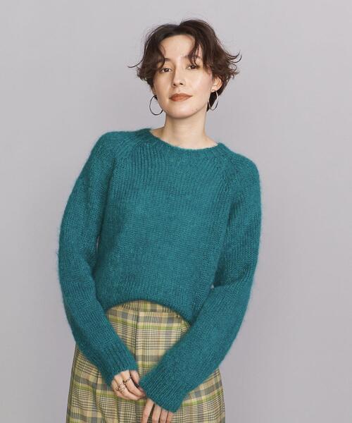 JOHN TULLOCH（ジョンタロック）の「＜JOHN TULLOCH＞モヘヤ クルーネックニットプルオーバー（ニット/セーター・レディース・ダークグリーン/レッド/ライム・FREE）」の13枚目の写真
