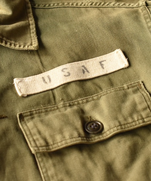 VINTAGE(ヴィンテージ)の「【ヴィンテージ古着】50's? U.S. AIRFORCE ユーティリティーシャツ(シャツ/ブラウス・メンズ・グリーン・LARGE)」の6枚目の写真