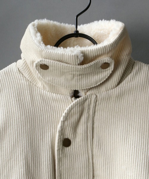 SITRY(シトリー)の「Corduroy Boa Jacket/コーデュロイ ボア ジャケット(ブルゾン・メンズ・ブラック/サックスブルー/グレイッシュベージュ/キナリ・M/L)」の10枚目の写真