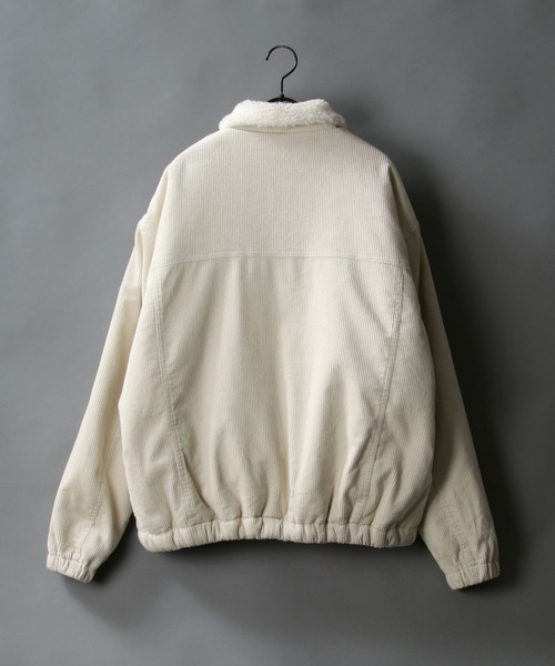 SITRY(シトリー)の「Corduroy Boa Jacket/コーデュロイ ボア ジャケット(ブルゾン・メンズ・ブラック/サックスブルー/グレイッシュベージュ/キナリ・M/L)」の8枚目の写真