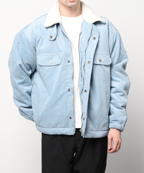 SITRY(シトリー)の「Corduroy Boa Jacket/コーデュロイ ボア ジャケット(ブルゾン・メンズ・ブラック/サックスブルー/グレイッシュベージュ/キナリ・M/L)」の16枚目の写真