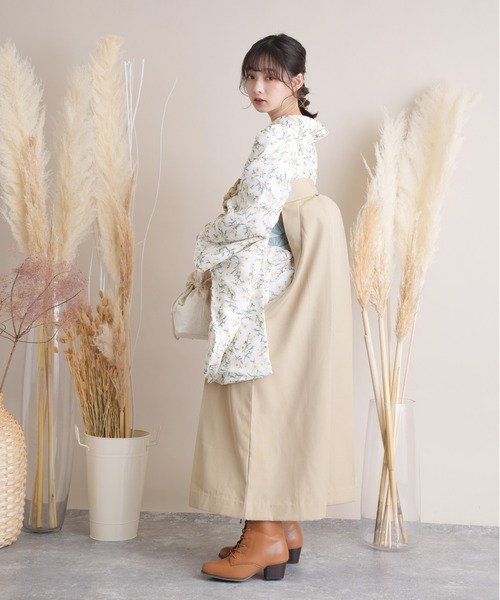 utatane(ウタタネ)の「袴セット 国産生地(着物・レディース・ホワイト・M/L)」の2枚目の写真