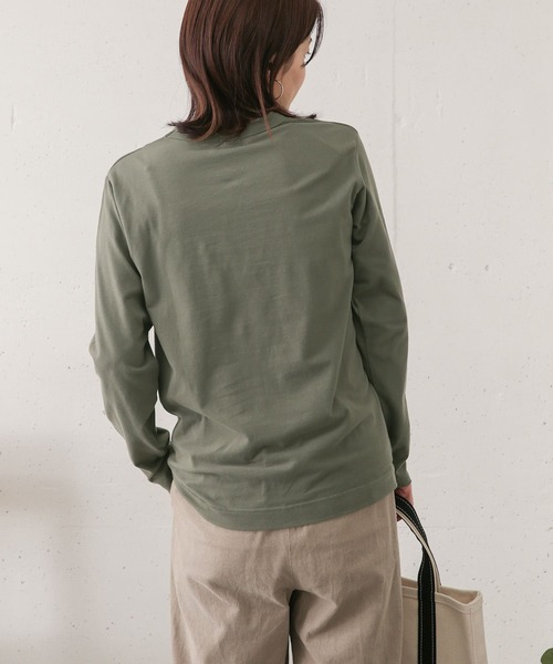 URBAN RESEARCH DOORS(アーバンリサーチドアーズ)の「コットン起毛ロングTシャツ(Tシャツ/カットソー・レディース・ライトグレー/オフホワイト/カーキ・ONE)」の7枚目の写真