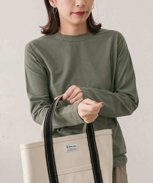 URBAN RESEARCH DOORS(アーバンリサーチドアーズ)の「コットン起毛ロングTシャツ(Tシャツ/カットソー・レディース・ライトグレー/オフホワイト/カーキ・ONE)」の11枚目の写真