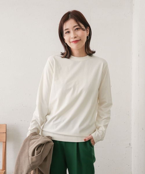 URBAN RESEARCH DOORS(アーバンリサーチドアーズ)の「コットン起毛ロングTシャツ(Tシャツ/カットソー・レディース・ライトグレー/オフホワイト/カーキ・ONE)」の16枚目の写真