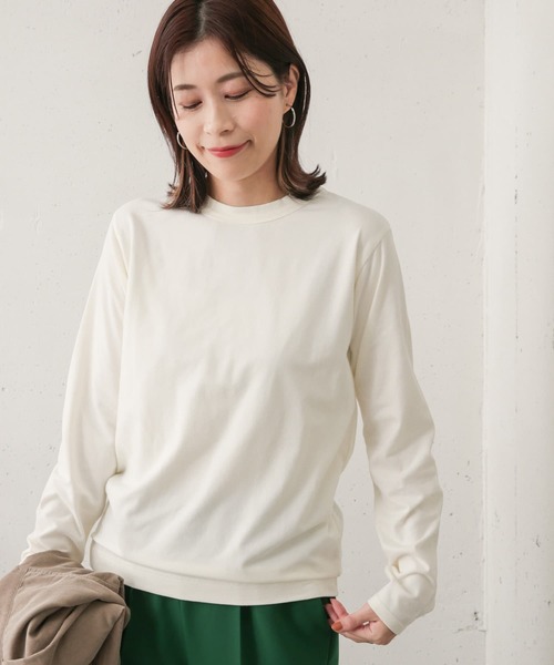 URBAN RESEARCH DOORS(アーバンリサーチドアーズ)の「コットン起毛ロングTシャツ(Tシャツ/カットソー・レディース・ライトグレー/オフホワイト/カーキ・ONE)」の17枚目の写真