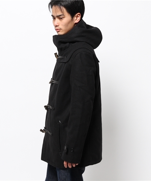 OUTLET(アウトレット)の「【Ciaopanic】メルトンダッフルコート(ダッフルコート・メンズ・ブラック/ネイビー・LARGE/MEDIUM)」の4枚目の写真