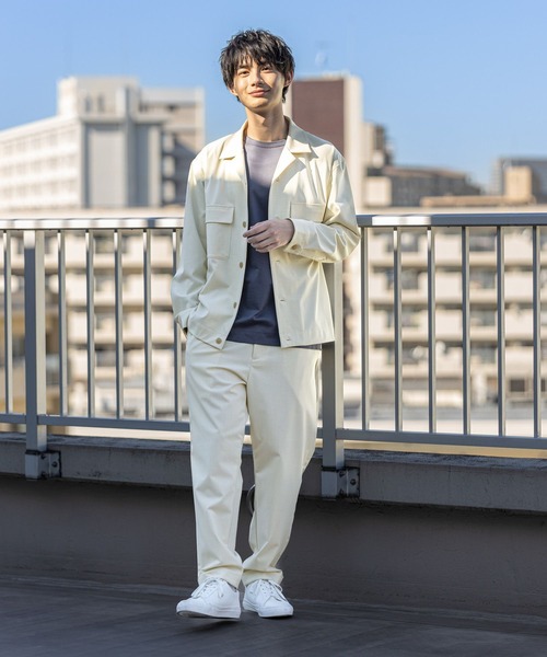 GLOBAL WORK（グローバルワーク）の「アーバンリラックステーパードパンツ/255763（その他パンツ・メンズ・アイボリー/ブラック/グレー系その他7/ベージュ系その他4・SMALL/MEDIUM/LARGE）」の6枚目の写真