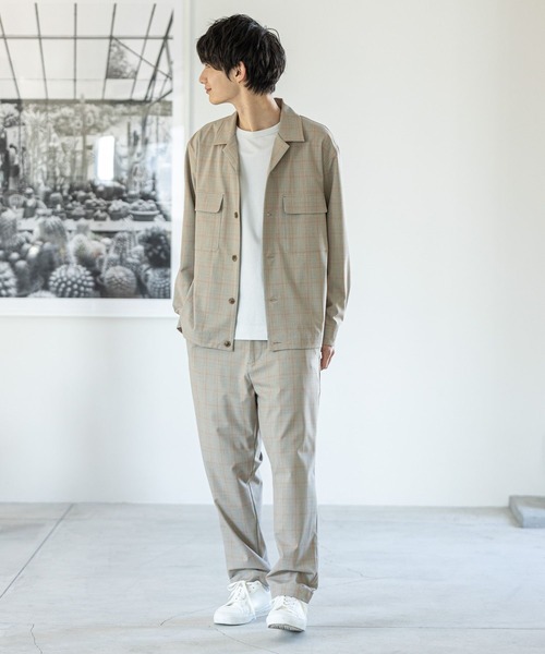 GLOBAL WORK（グローバルワーク）の「アーバンリラックステーパードパンツ/255763（その他パンツ・メンズ・アイボリー/ブラック/グレー系その他7/ベージュ系その他4・SMALL/MEDIUM/LARGE）」の15枚目の写真