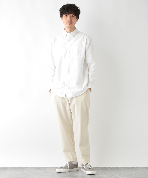 GLOBAL WORK（グローバルワーク）の「アーバンリラックステーパードパンツ/255763（その他パンツ・メンズ・アイボリー/ブラック/グレー系その他7/ベージュ系その他4・SMALL/MEDIUM/LARGE）」の17枚目の写真