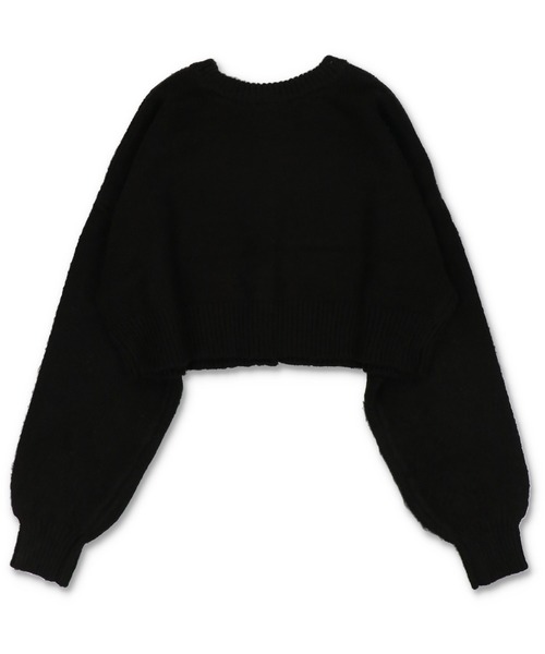 SPINNS（スピンズ）の「【2WAY仕様】ショートニットカーディガン（カーディガン/ボレロ・レディース・サーモンピンク/イエロー/ブルー/ダークグリーン/ブラック・ONESIZE）」の21枚目の写真