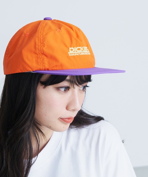 Dickies(ディッキーズ)の「【DICKIES/ディッキーズ】フロントロゴ ナイロン平ツバベースボールキャップ(キャップ・メンズ・パープル/ブルー/ブラック・FREE)」の1枚目の写真