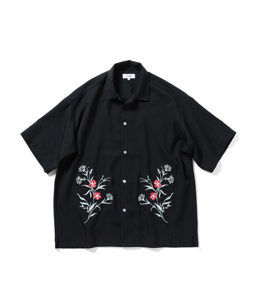 BeAMS DOT（ビームスドット）の「【WEB限定】BeAMS DOT / エンブロイダリ― シャツ（シャツ/ブラウス・メンズ・ブラック/ミント・MEDIUM/LARGE）」の20枚目の写真