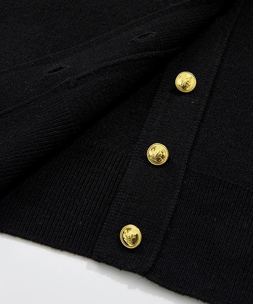Fano Studios(ファノ ストゥディオズ)の「【Fano Studios】Small gold button V-neck vest FC22S015(ベスト・レディース・ブラック・M/S/L)」の12枚目の写真
