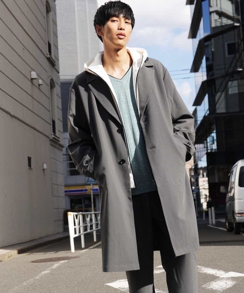 MKオム　ミッシェルクラン　ステンカラーコート MK MICHEL KLEIN HOMME（MKミッシェルクランオム）のステン