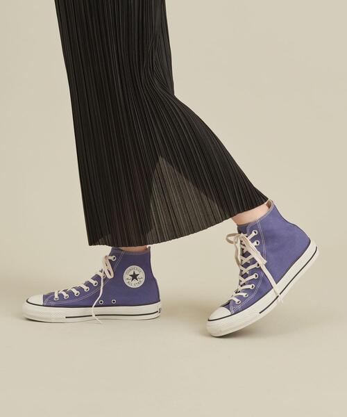 CONVERSE(コンバース)の「<CONVERSE(コンバース)>ALL STAR NOKORIZOME HI/スニーカー ∴(スニーカー・レディース・パープル/ライム・23cm/23.5cm/24cm/24.5cm/25cm)」の9枚目の写真
