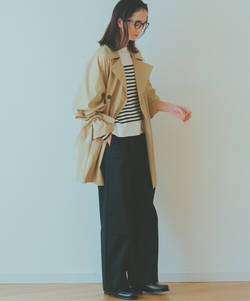 THE SHOP TK (ザ ショップ ティーケー )の「◆【福田麻琴さんコラボ】/【袖3way】ミディ丈トレンチコート(トレンチコート・レディース・ベージュ/カーキ/ブラック・12/11/13/14)」の4枚目の写真