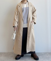 ダブルクローゼット　トレンチコート　ベージュ w closetのトレンチコート（ベージュ系）を使った人気