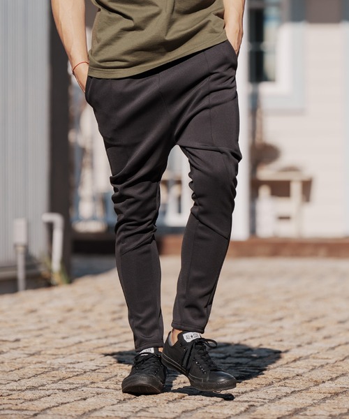 CAMBIO(カンビオ)の「mp9839-Cardboard Knit Sarrouel Easy Pants パンツ(CAM22SS-028)(その他パンツ・メンズ・ネイビー/ブラック/カーキ・M/L/S)」の4枚目の写真