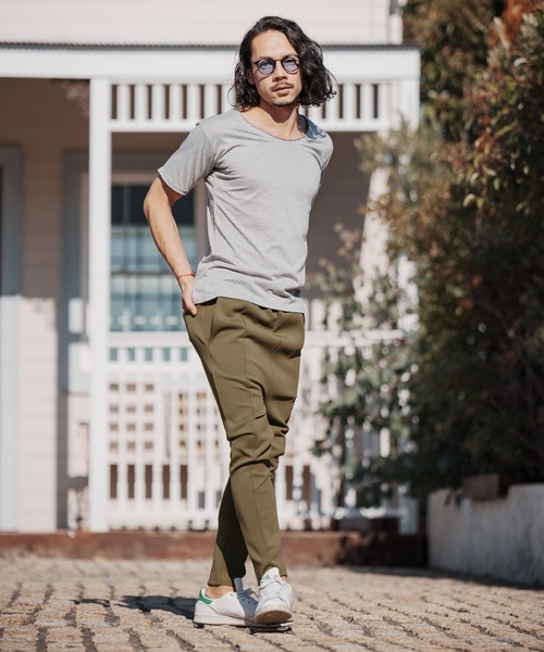 CAMBIO(カンビオ)の「mp9839-Cardboard Knit Sarrouel Easy Pants パンツ(CAM22SS-028)(その他パンツ・メンズ・ネイビー/ブラック/カーキ・M/L/S)」の10枚目の写真