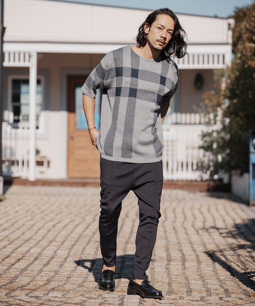 CAMBIO(カンビオ)の「mp9839-Cardboard Knit Sarrouel Easy Pants パンツ(CAM22SS-028)(その他パンツ・メンズ・ネイビー/ブラック/カーキ・M/L/S)」の15枚目の写真