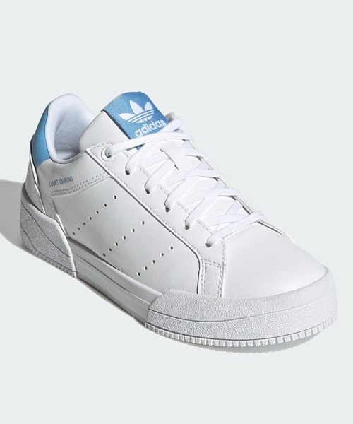 adidas（アディダス）の「コートTourino / Court Tourino / アディダスオリジナルス (キッズ／子供用)（スニーカー・キッズ・ホワイト×ブルー/ホワイト×ホワイト・24.0cm/25.0cm/22.0cm/25.5cm/24.5cm/22.5cm/23.5cm/23.0cm）」の5枚目の写真