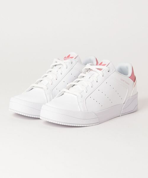 adidas（アディダス）の「コートTourino / Court Tourino / アディダスオリジナルス (キッズ／子供用)（スニーカー・キッズ・ホワイト×ブルー/ホワイト×ホワイト・24.0cm/25.0cm/22.0cm/25.5cm/24.5cm/22.5cm/23.5cm/23.0cm）」の4枚目の写真