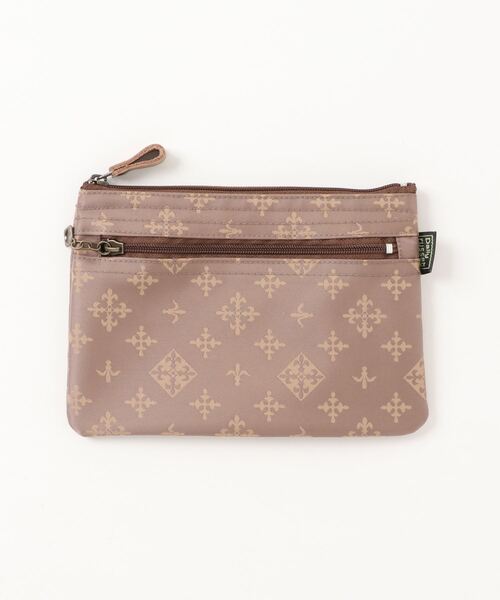 Daily russet（デイリー ラシット）の「【ナイロンジャガード】フラットポーチ(S)（ポーチ・レディース・ピンク/ブラック/グレー/ブルー/グリーン/ネイビー/ベージュ/ピンク系その他/ブルー系その他/グリーン系その他/イエロー/レッド/ダークブルー/グリーン系その他2/マスタード/ホワイト系その他・FREE）」の5枚目の写真